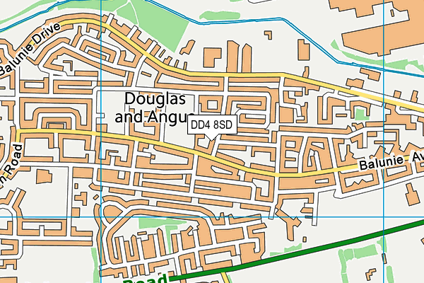 DD4 8SD map - OS VectorMap District (Ordnance Survey) DD4 8SD map - OS VectorMap District (Ordnance Survey)