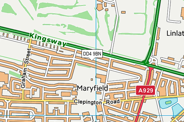 DD4 9BN map - OS VectorMap District (Ordnance Survey)