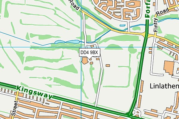 DD4 9BX map - OS VectorMap District (Ordnance Survey) DD4 9BX map - OS VectorMap District (Ordnance Survey)