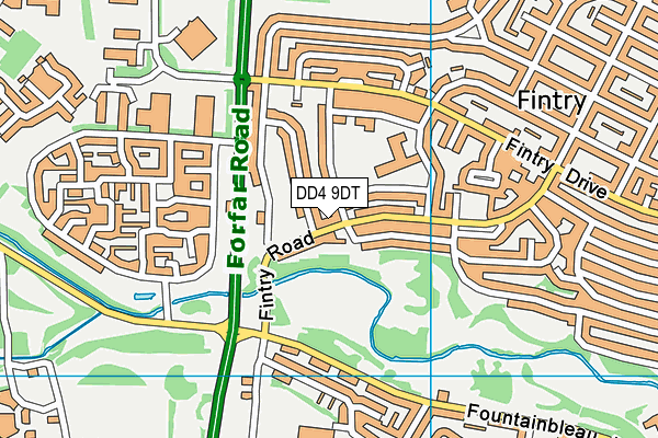 DD4 9DT map - OS VectorMap District (Ordnance Survey) DD4 9DT map - OS VectorMap District (Ordnance Survey)