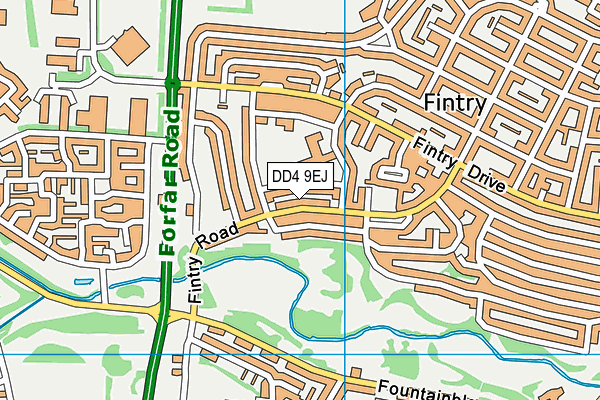 DD4 9EJ map - OS VectorMap District (Ordnance Survey) DD4 9EJ map - OS VectorMap District (Ordnance Survey)