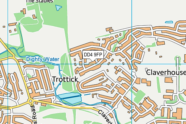 DD4 9FP map - OS VectorMap District (Ordnance Survey) DD4 9FP map - OS VectorMap District (Ordnance Survey)