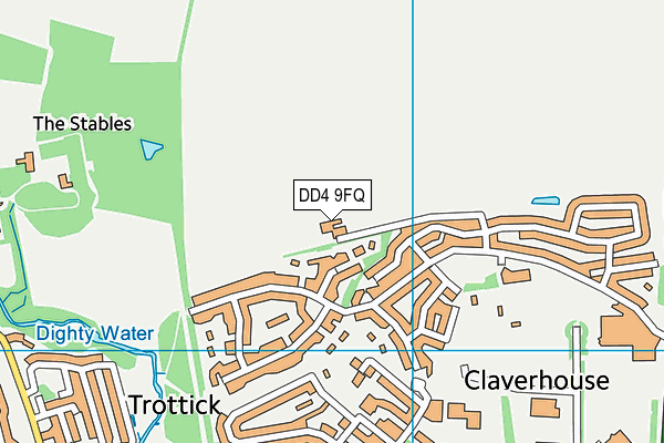 DD4 9FQ map - OS VectorMap District (Ordnance Survey) DD4 9FQ map - OS VectorMap District (Ordnance Survey)