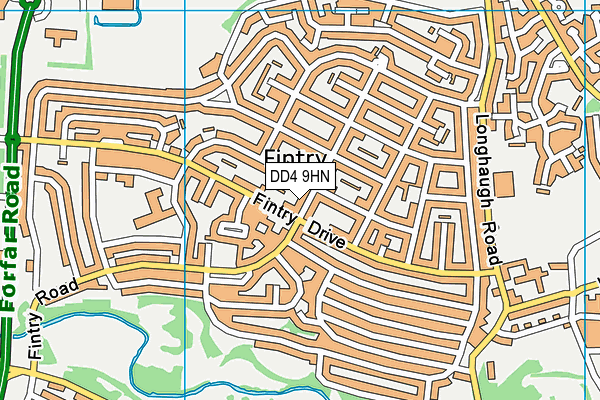 DD4 9HN map - OS VectorMap District (Ordnance Survey) DD4 9HN map - OS VectorMap District (Ordnance Survey)