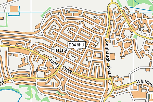 DD4 9HU map - OS VectorMap District (Ordnance Survey) DD4 9HU map - OS VectorMap District (Ordnance Survey)