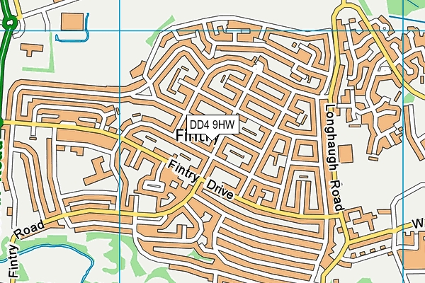 DD4 9HW map - OS VectorMap District (Ordnance Survey) DD4 9HW map - OS VectorMap District (Ordnance Survey)