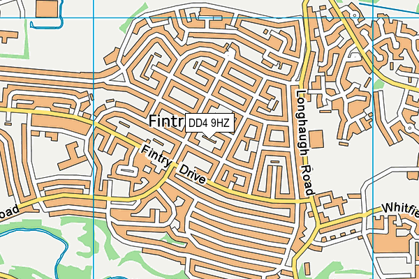 DD4 9HZ map - OS VectorMap District (Ordnance Survey) DD4 9HZ map - OS VectorMap District (Ordnance Survey)
