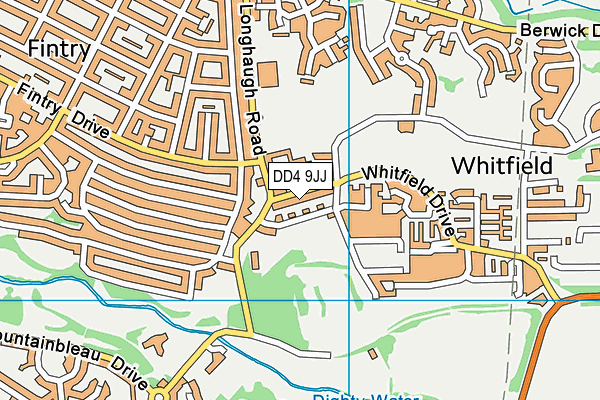 DD4 9JJ map - OS VectorMap District (Ordnance Survey) DD4 9JJ map - OS VectorMap District (Ordnance Survey)