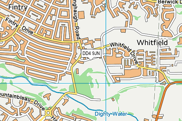 DD4 9JN map - OS VectorMap District (Ordnance Survey) DD4 9JN map - OS VectorMap District (Ordnance Survey)