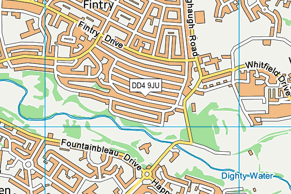 DD4 9JU map - OS VectorMap District (Ordnance Survey) DD4 9JU map - OS VectorMap District (Ordnance Survey)