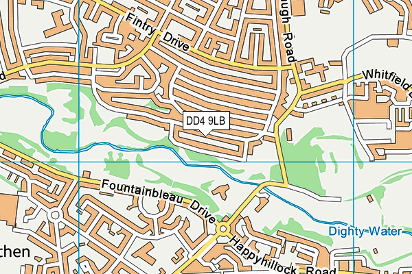 DD4 9LB map - OS VectorMap District (Ordnance Survey) DD4 9LB map - OS VectorMap District (Ordnance Survey)