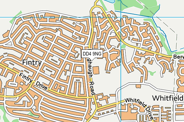 DD4 9NG map - OS VectorMap District (Ordnance Survey) DD4 9NG map - OS VectorMap District (Ordnance Survey)