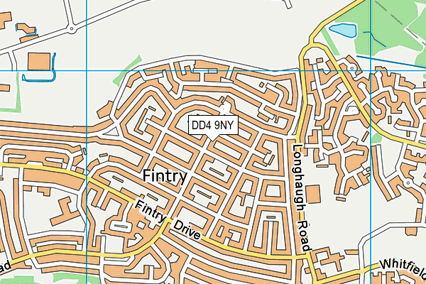 DD4 9NY map - OS VectorMap District (Ordnance Survey) DD4 9NY map - OS VectorMap District (Ordnance Survey)