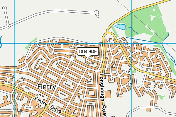 DD4 9QE map - OS VectorMap District (Ordnance Survey) DD4 9QE map - OS VectorMap District (Ordnance Survey)