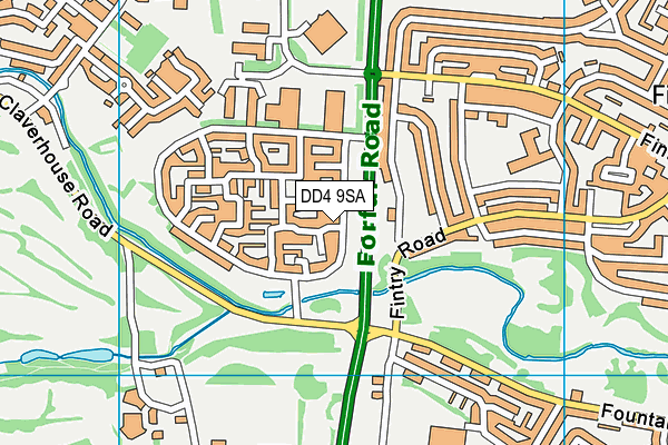 DD4 9SA map - OS VectorMap District (Ordnance Survey) DD4 9SA map - OS VectorMap District (Ordnance Survey)