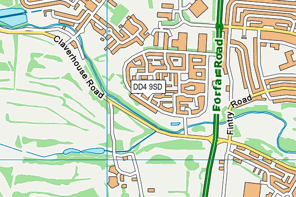 DD4 9SD map - OS VectorMap District (Ordnance Survey)