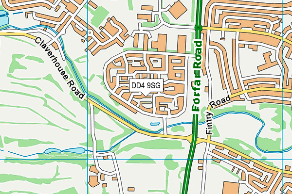 DD4 9SG map - OS VectorMap District (Ordnance Survey) DD4 9SG map - OS VectorMap District (Ordnance Survey)