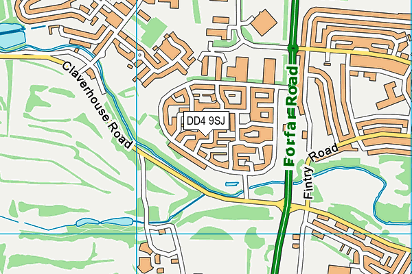 DD4 9SJ map - OS VectorMap District (Ordnance Survey) DD4 9SJ map - OS VectorMap District (Ordnance Survey)