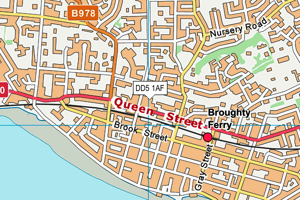 DD5 1AF map - OS VectorMap District (Ordnance Survey)