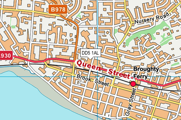 DD5 1AL map - OS VectorMap District (Ordnance Survey)