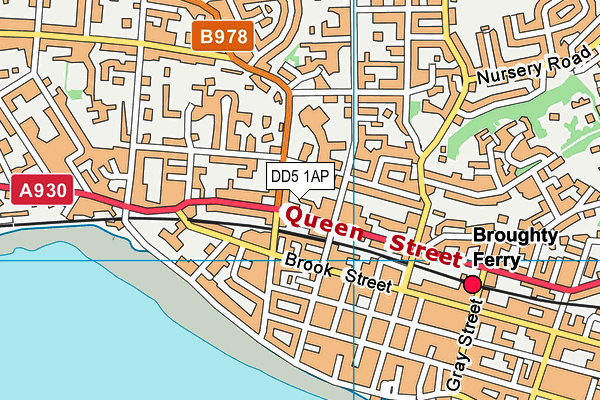 DD5 1AP map - OS VectorMap District (Ordnance Survey)