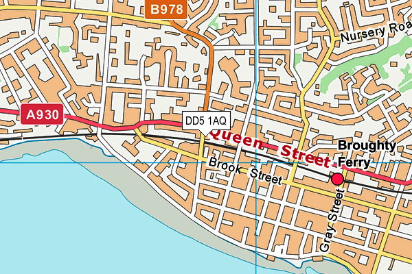 DD5 1AQ map - OS VectorMap District (Ordnance Survey)
