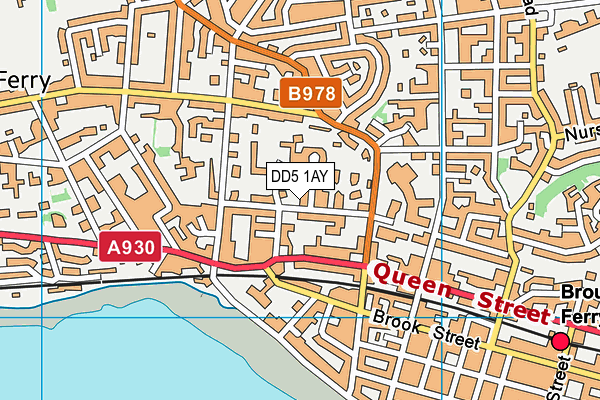 DD5 1AY map - OS VectorMap District (Ordnance Survey)