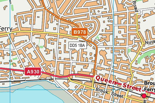 DD5 1BA map - OS VectorMap District (Ordnance Survey) DD5 1BA map - OS VectorMap District (Ordnance Survey)