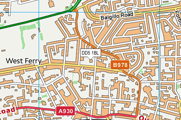 DD5 1BL map - OS VectorMap District (Ordnance Survey) DD5 1BL map - OS VectorMap District (Ordnance Survey)
