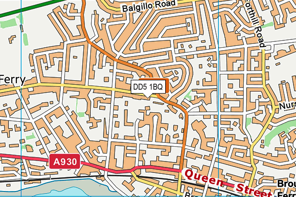 DD5 1BQ map - OS VectorMap District (Ordnance Survey) DD5 1BQ map - OS VectorMap District (Ordnance Survey)