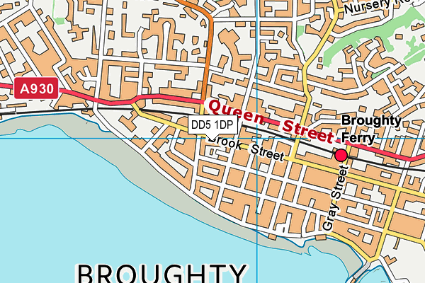 DD5 1DP map - OS VectorMap District (Ordnance Survey)