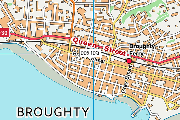 DD5 1DQ map - OS VectorMap District (Ordnance Survey)