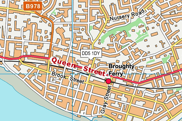DD5 1DY map - OS VectorMap District (Ordnance Survey)