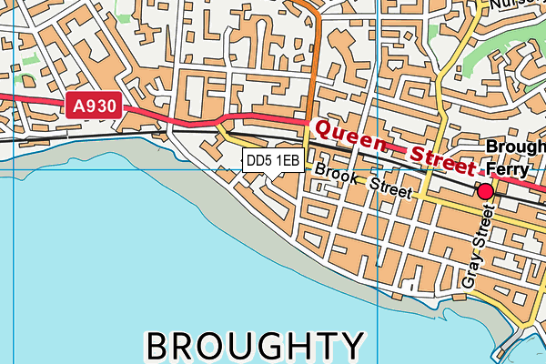 DD5 1EB map - OS VectorMap District (Ordnance Survey)