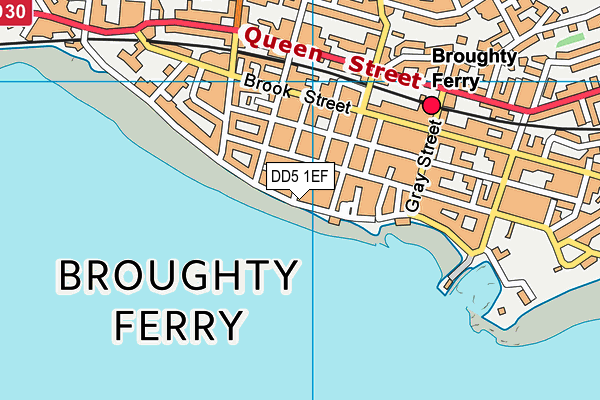 DD5 1EF map - OS VectorMap District (Ordnance Survey)