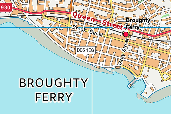 DD5 1EG map - OS VectorMap District (Ordnance Survey)