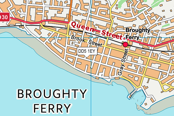 DD5 1EY map - OS VectorMap District (Ordnance Survey)