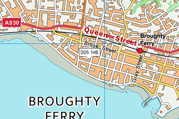 DD5 1HB map - OS VectorMap District (Ordnance Survey)