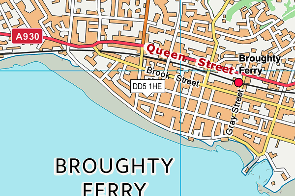 DD5 1HE map - OS VectorMap District (Ordnance Survey)