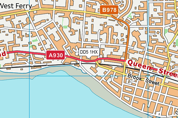 DD5 1HX map - OS VectorMap District (Ordnance Survey)