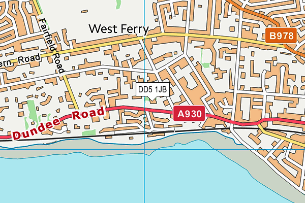 DD5 1JB map - OS VectorMap District (Ordnance Survey)
