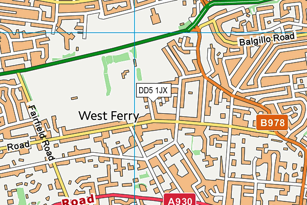 DD5 1JX map - OS VectorMap District (Ordnance Survey) DD5 1JX map - OS VectorMap District (Ordnance Survey)