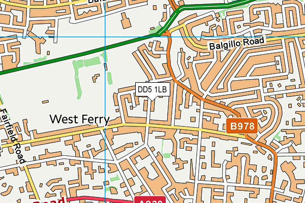 DD5 1LB map - OS VectorMap District (Ordnance Survey) DD5 1LB map - OS VectorMap District (Ordnance Survey)
