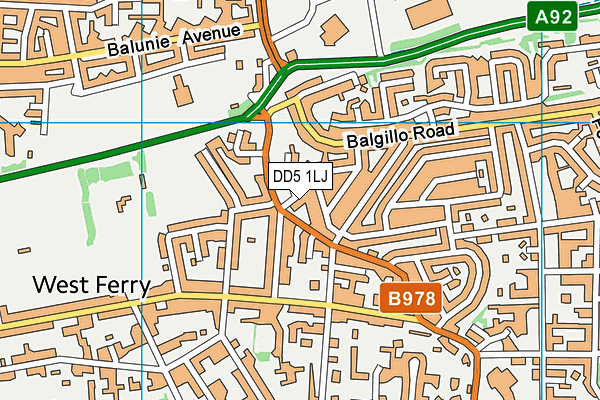 DD5 1LJ map - OS VectorMap District (Ordnance Survey) DD5 1LJ map - OS VectorMap District (Ordnance Survey)