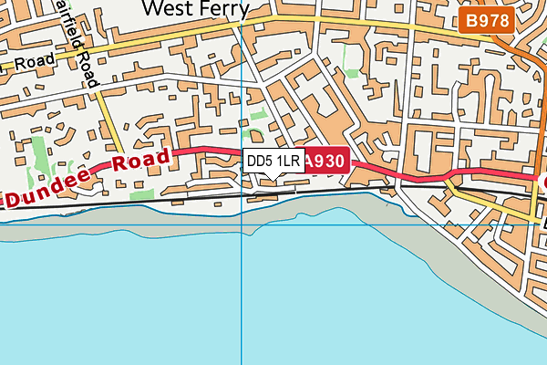DD5 1LR map - OS VectorMap District (Ordnance Survey)