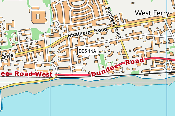 DD5 1NA map - OS VectorMap District (Ordnance Survey) DD5 1NA map - OS VectorMap District (Ordnance Survey)