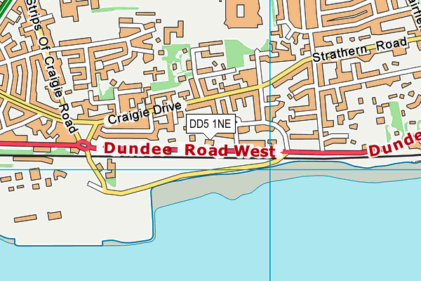 DD5 1NE map - OS VectorMap District (Ordnance Survey) DD5 1NE map - OS VectorMap District (Ordnance Survey)
