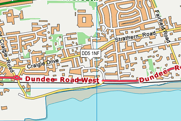 DD5 1NF map - OS VectorMap District (Ordnance Survey)