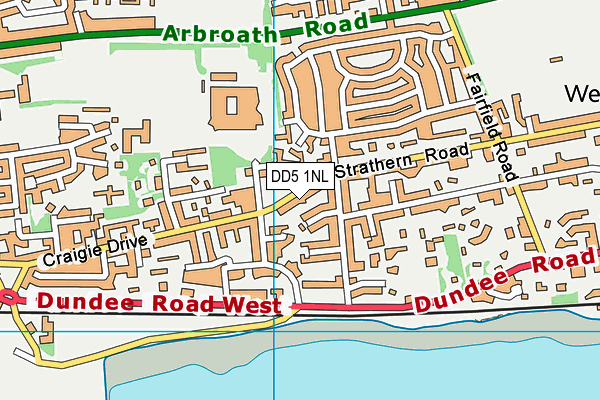 DD5 1NL map - OS VectorMap District (Ordnance Survey) DD5 1NL map - OS VectorMap District (Ordnance Survey)