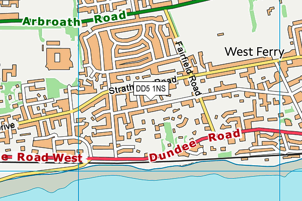 DD5 1NS map - OS VectorMap District (Ordnance Survey) DD5 1NS map - OS VectorMap District (Ordnance Survey)